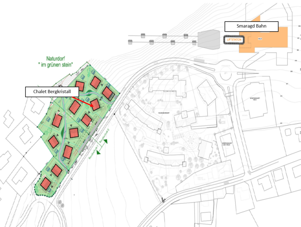 plattegrond- Bergkristall omgeving overzicht